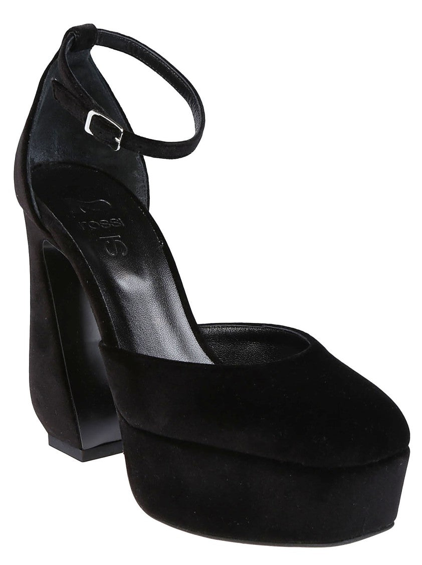 Si Rossi Suede Block Heel Pumps