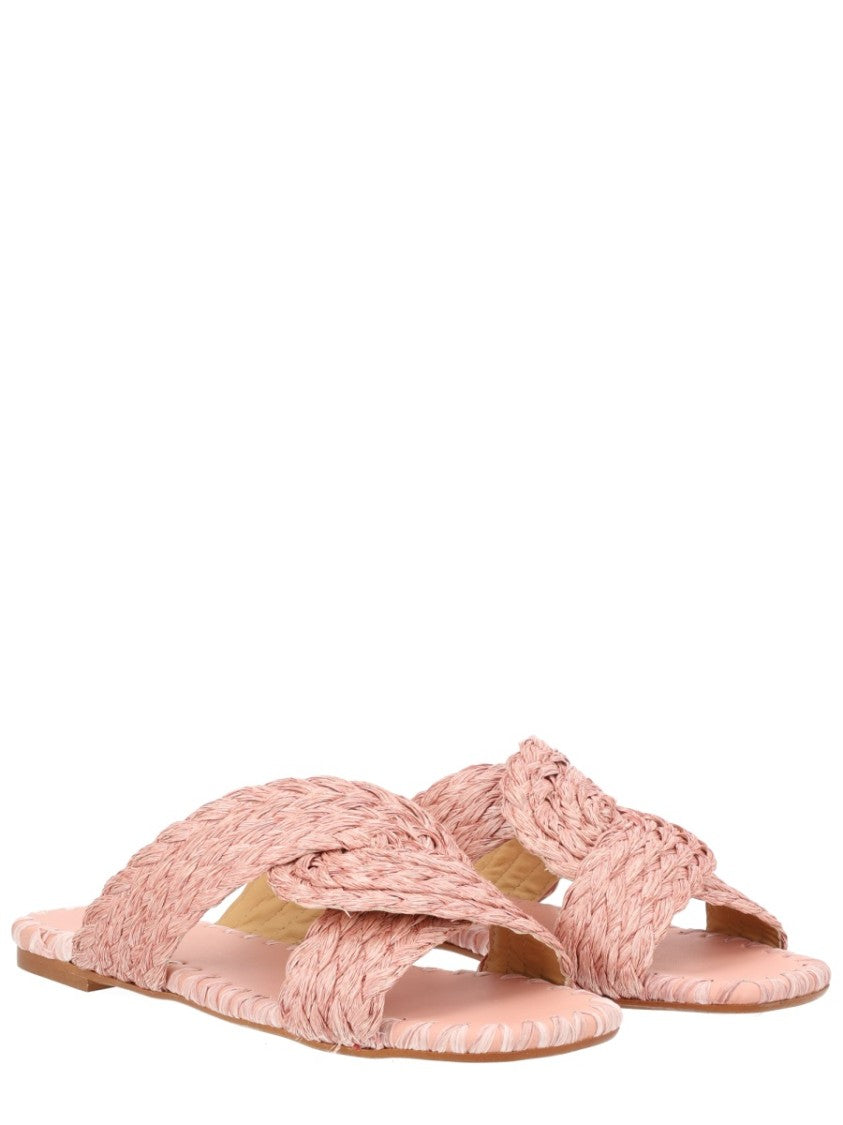 Castaner Padme Braided Polypropylene Raffia Flats