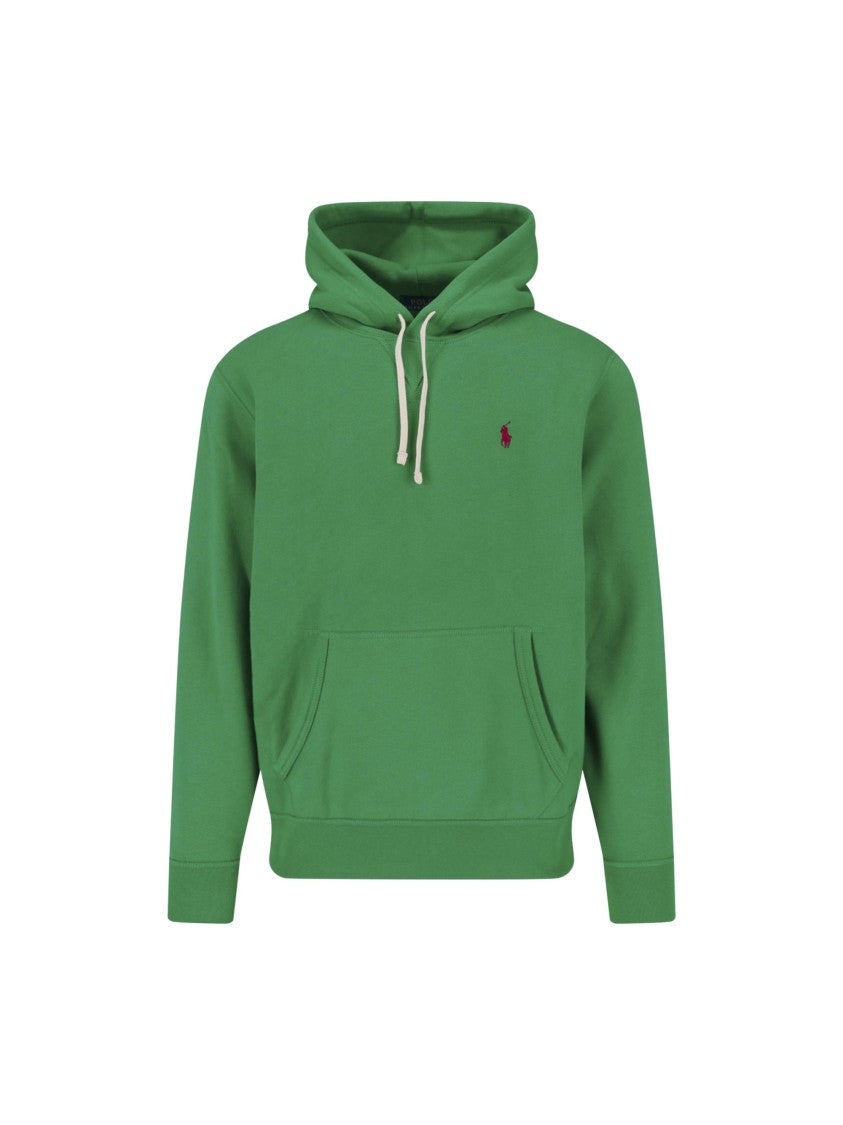 Polo Ralph Lauren Kangaroo Pocket Hoodie With Embroidered Logo