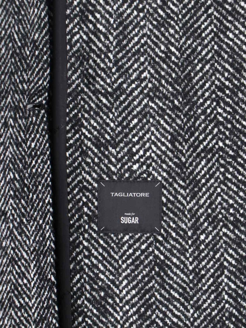 Tagliatore Tailored Black Jacket With Classic Collar