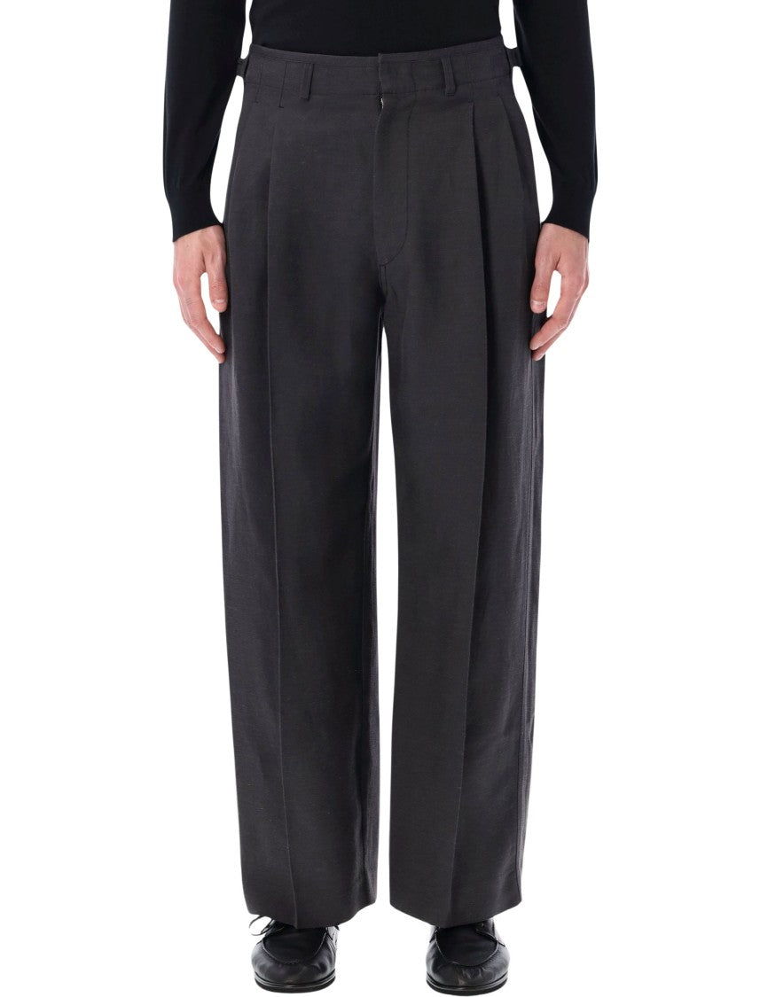 Lemaire Pleated Tailor Front Wide Leg Pants