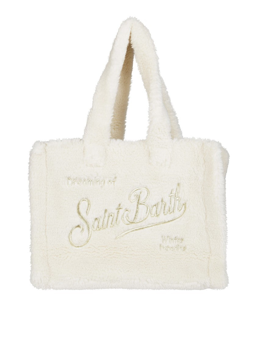 Mc2 Saint Barth Teddy Jacket With Bold Logo Detail