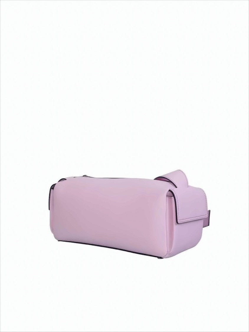Sunnei Rectangular Pink Cowhide Leather Shoulder Bag