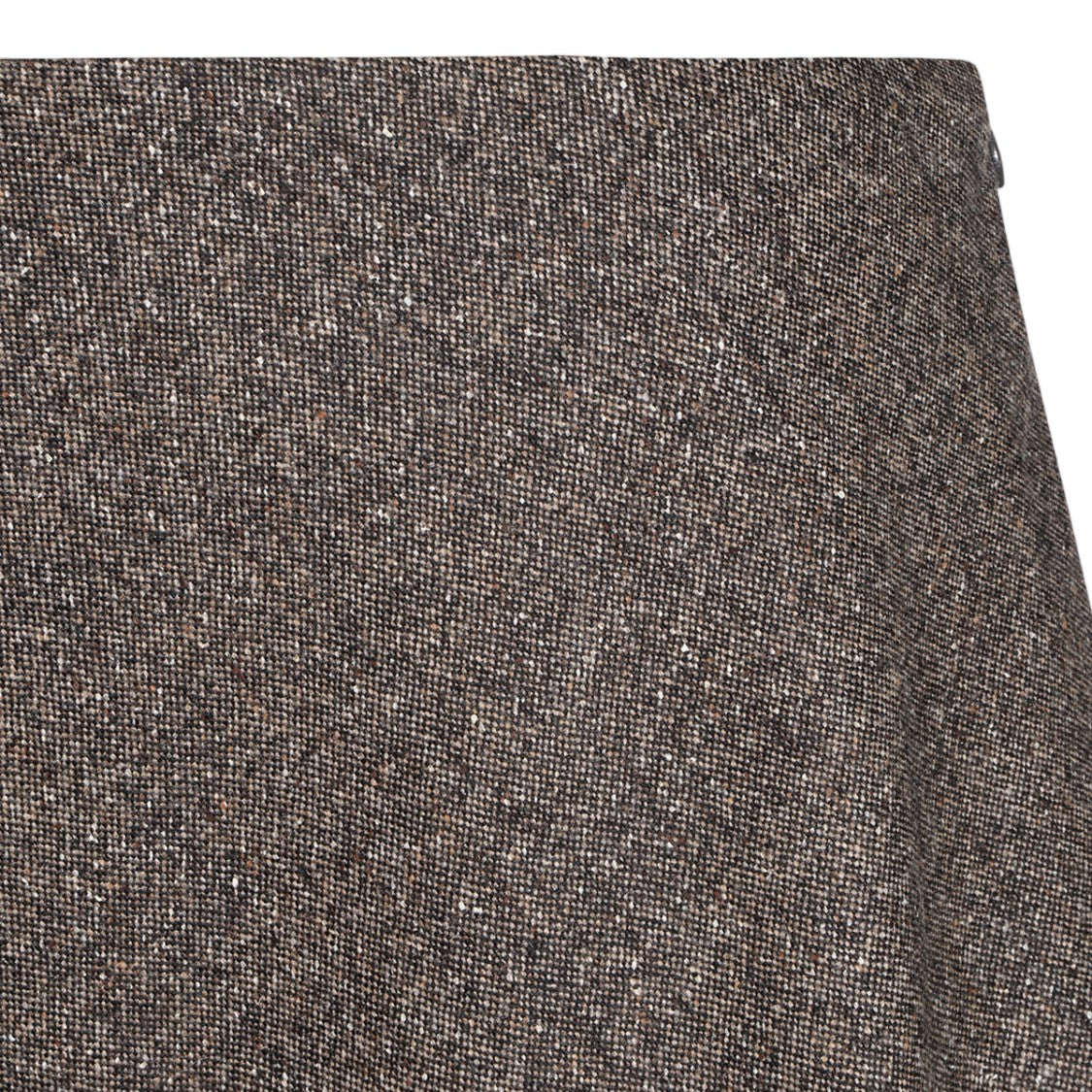 Tagliatore Textured Earthy Tone A-Line Midi Skirt