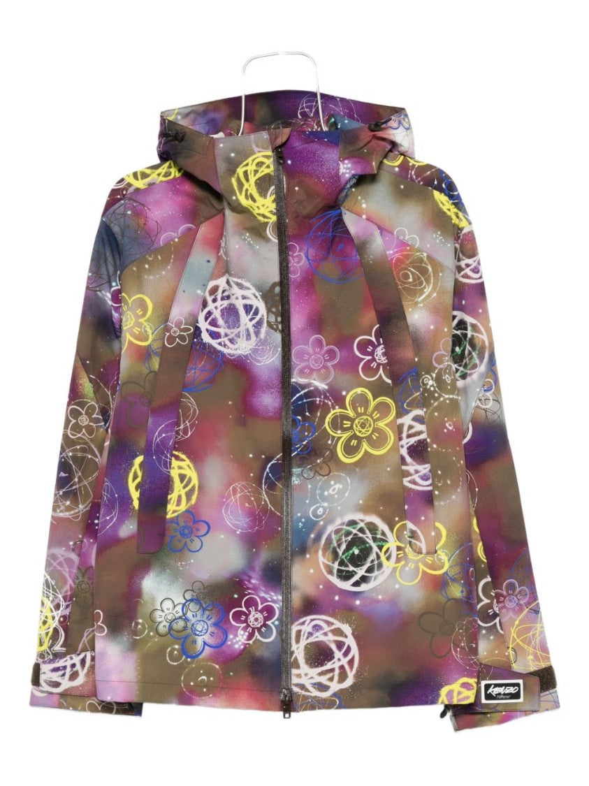 Kenzo Graphic Floral Print Jacket