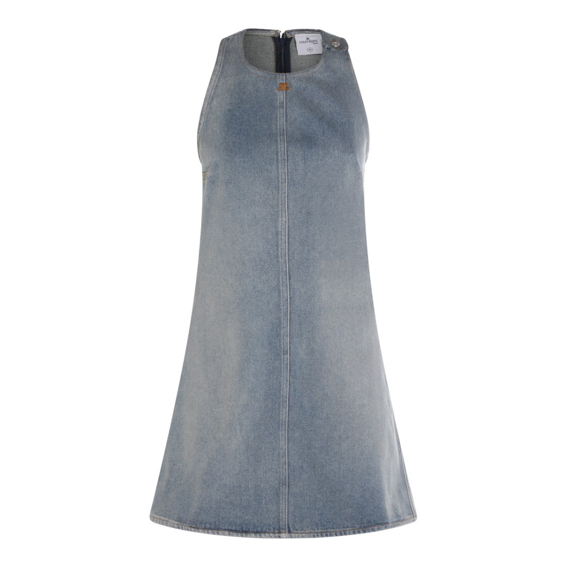 Courrèges A-Line Denim Mini Dress