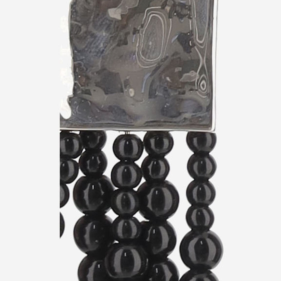 Niccolò Pasqualetti Onyx-Embellished Sterling Silver Medusa Earring