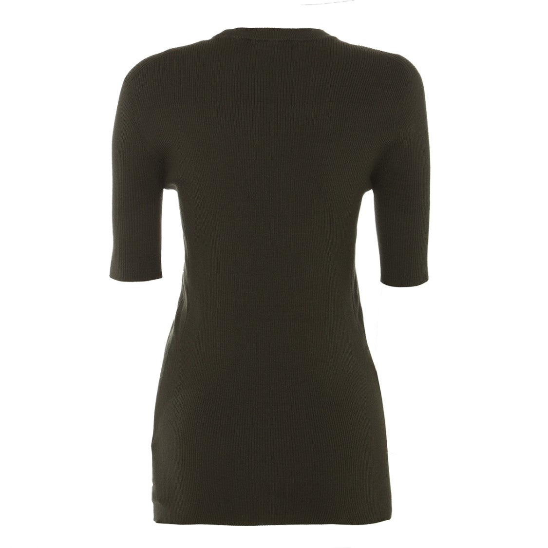 Jil Sander Minimalist Black Cotton Knit Sweater With Ribbed Texture And Logo Patch