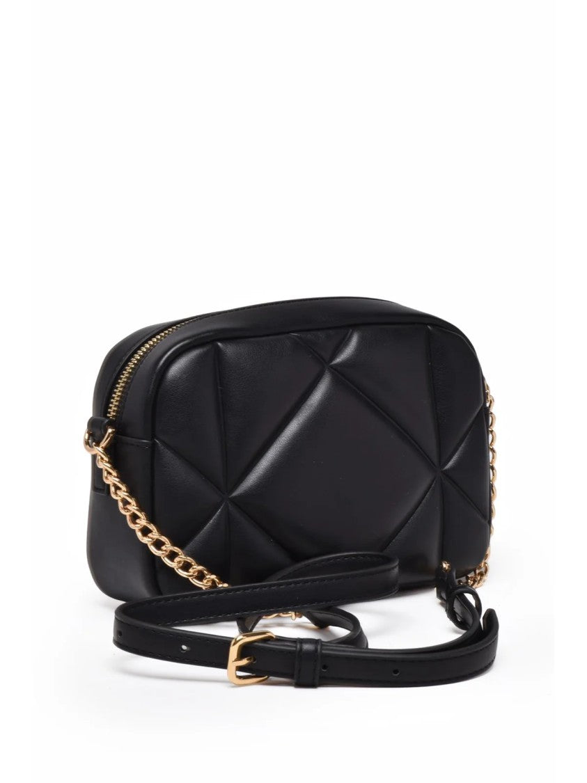 Love Moschino Black Quilted Polyurethane Shoulder Bag