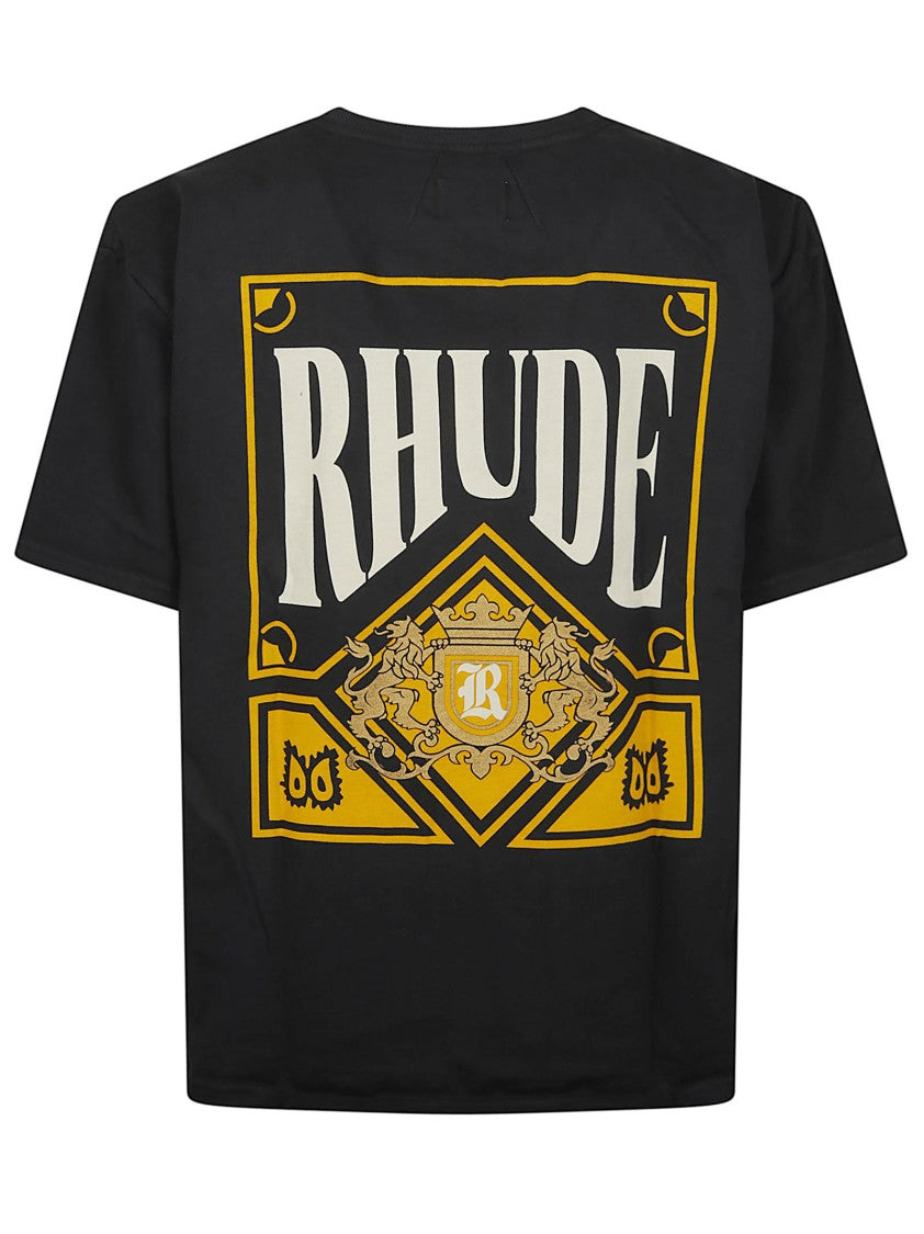 Rhude Black Playing Card Cotton T-Shirt