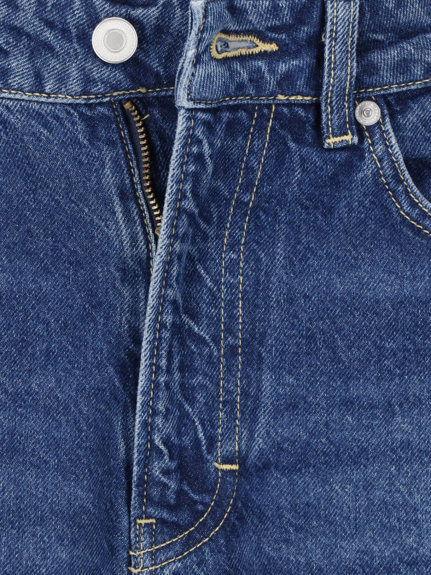 Jeanerica Wide-Leg Cropped Jeans With High Waist