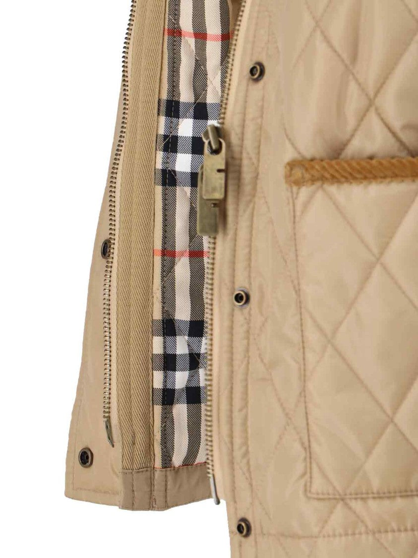 Burberry Quilted Jacket – Beige