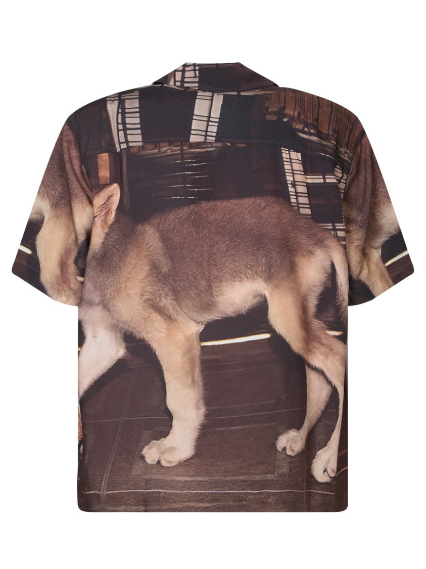 Fuct Brown Viscose Printed Shirt