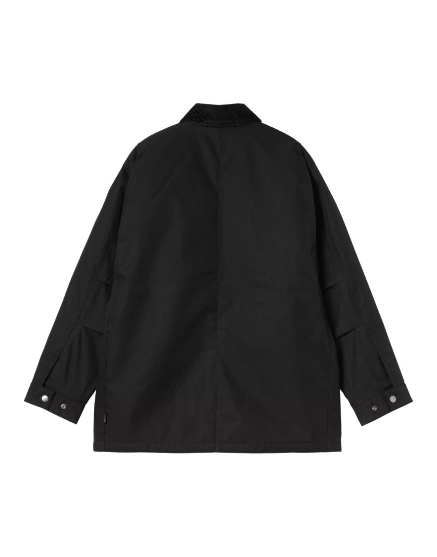 Carhartt Wip Black Adair Water-Repellent Quilted Nylon Coat