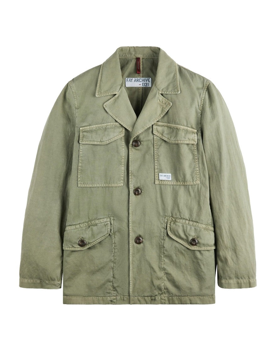 Fay Timeless Field Jacket With Flap Pockets