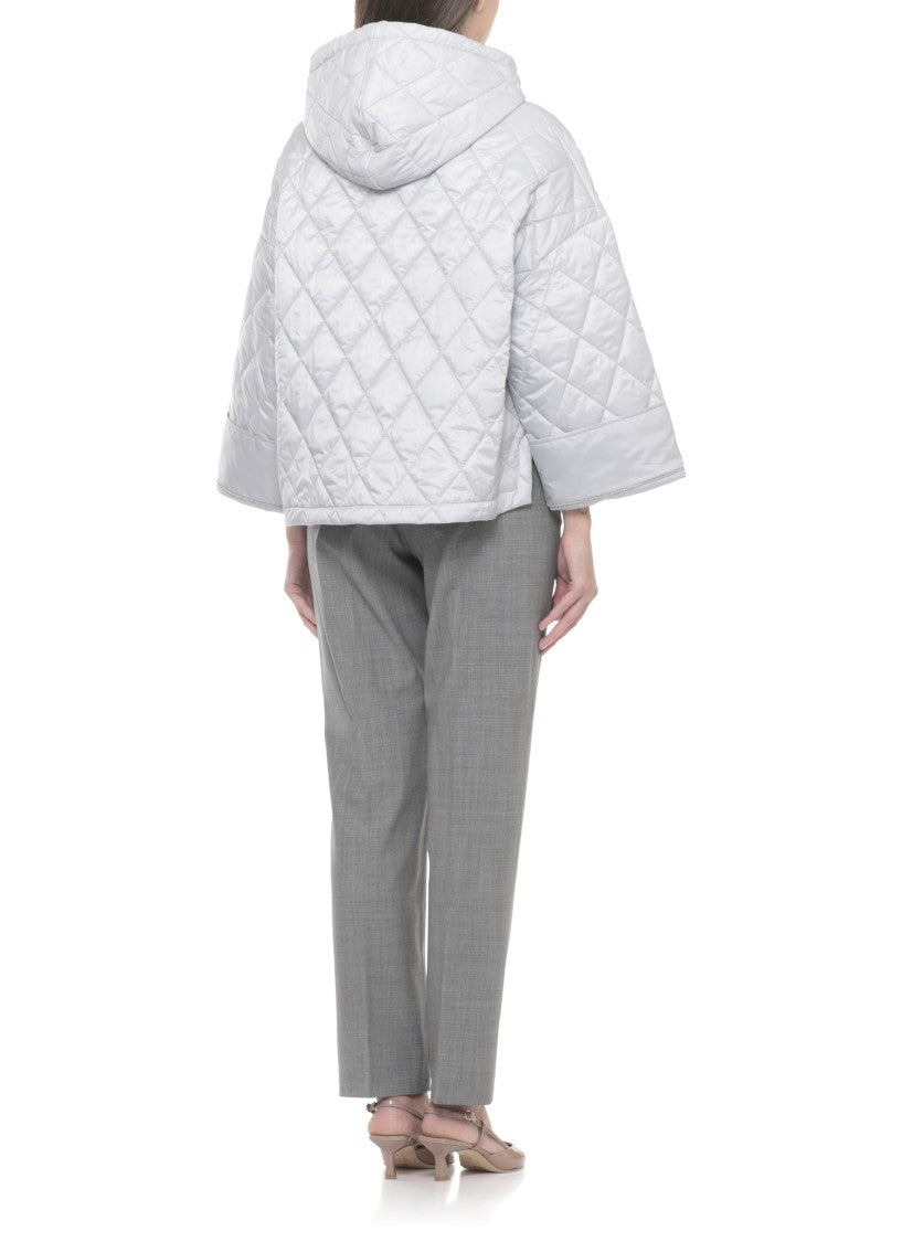 Fabiana Filippi Grey Lightpoint Detail Quilted Jacket