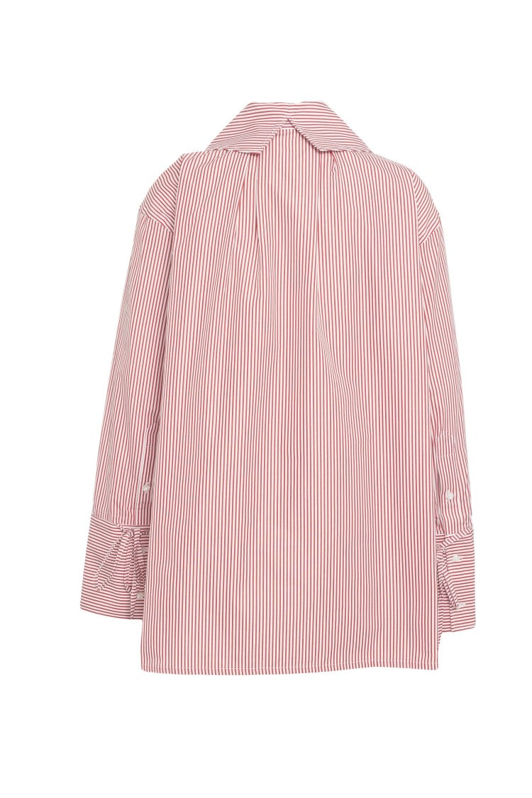 Bombo Studio Voluminous Collar Blouse With Buttoned Cuffs