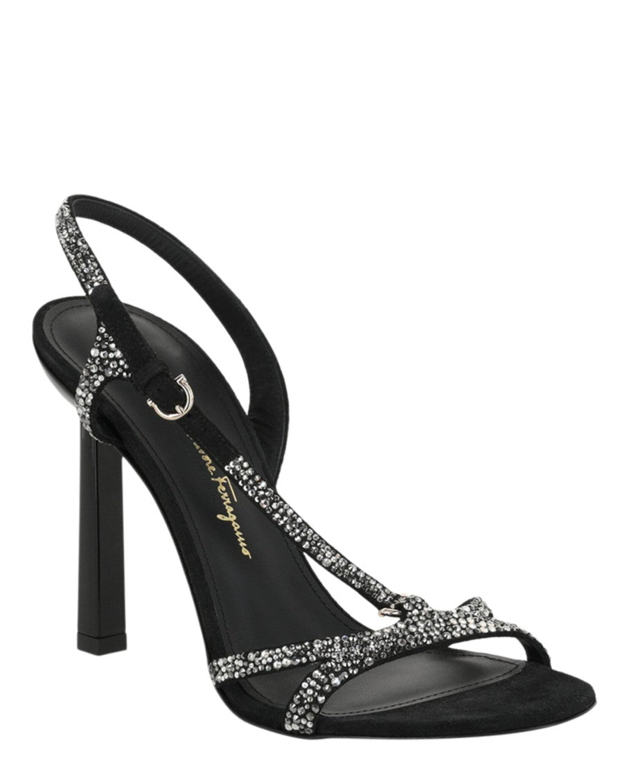Ferragamo Jole X5 Crystal Embellished Heels