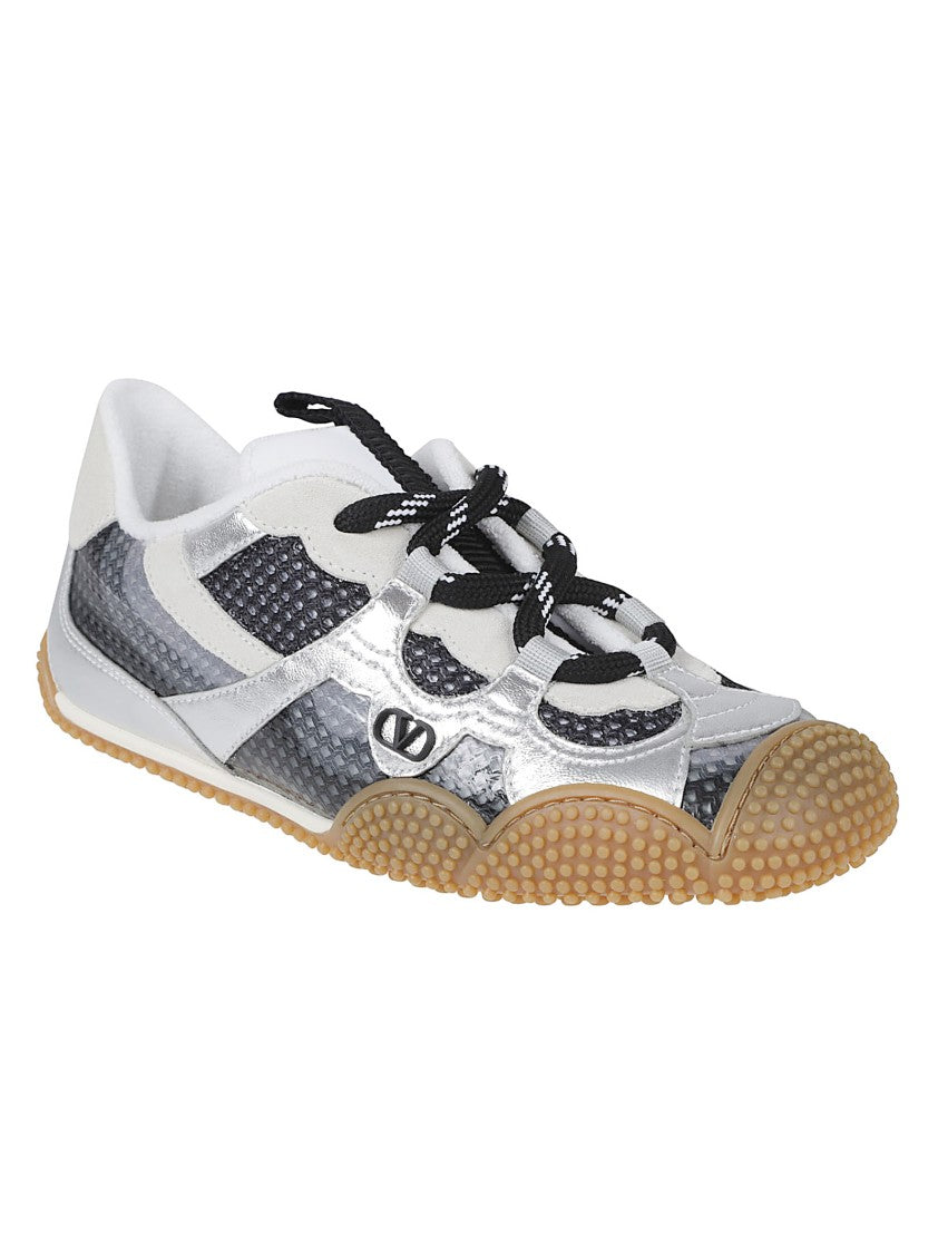 Valentino Garavani Amphibia Sneakers With Scalloped Rubber Sole