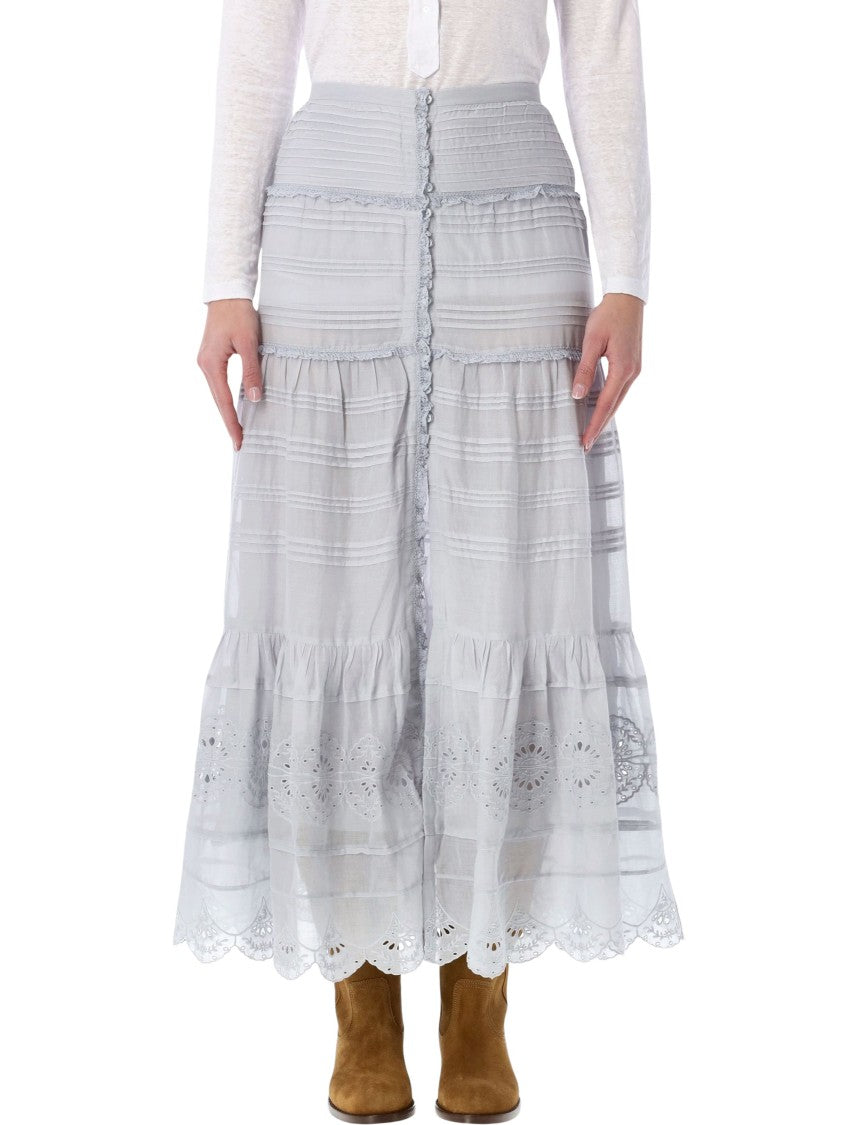 Isabel Marant Étoile Paoline Organic Cotton & Lace Skirt