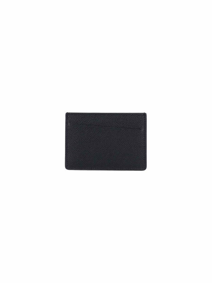 Maison Margiela Black Four Stitches Calfskin Card Holder