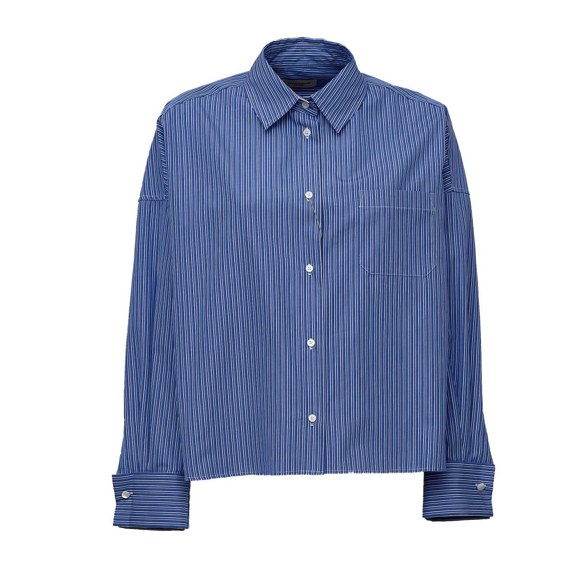 Max Mara Boxy Butterfly Embroidered Pure Cotton Poplin Shirt