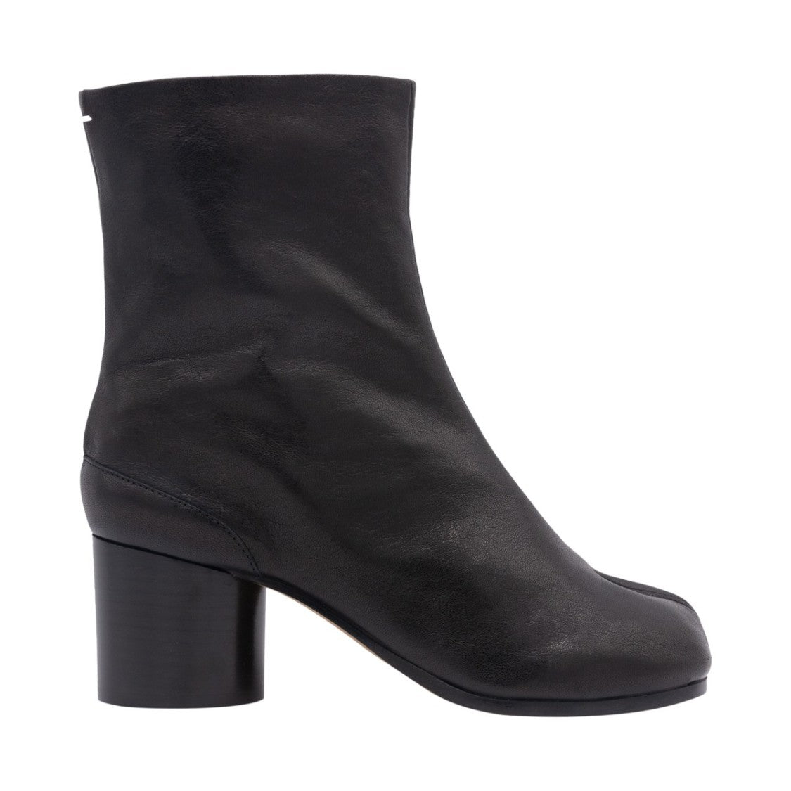 Maison Margiela Split-Toe Black Ankle Boots With Block Heel