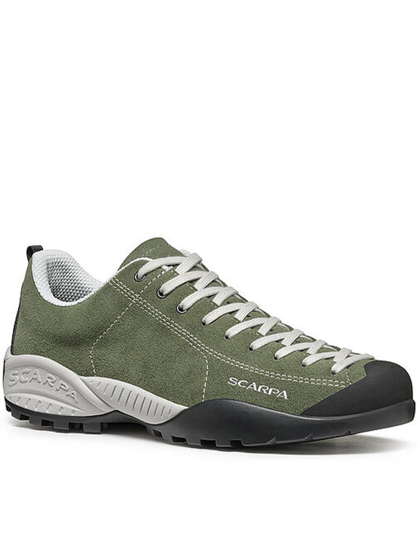 Scarpa Water-Repellent Suede Sneakers With Extended Lacing And Vibram Sole