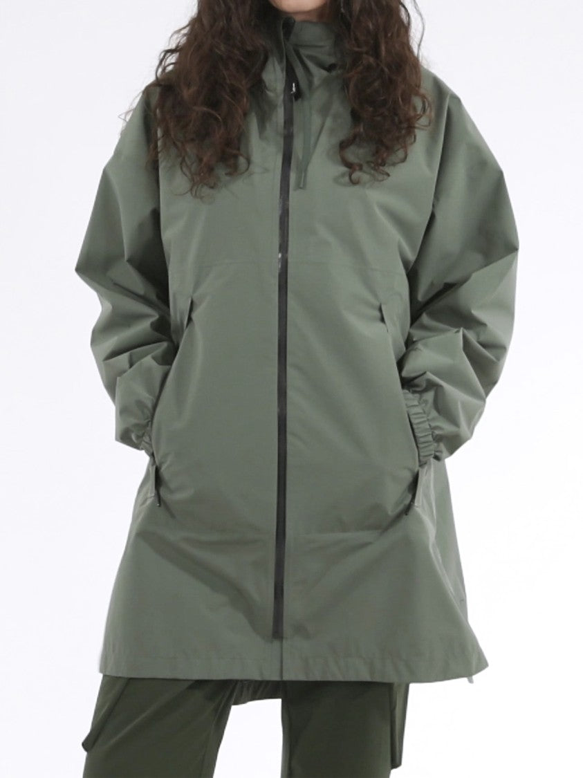 Lamunt Green Emma 2.5L Hooded Pleat Jacket