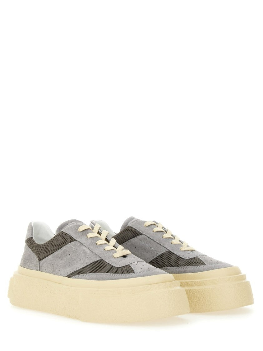 Mm6 By Maison Margiela Contemporary Leather Sneakers With Chunky Sole