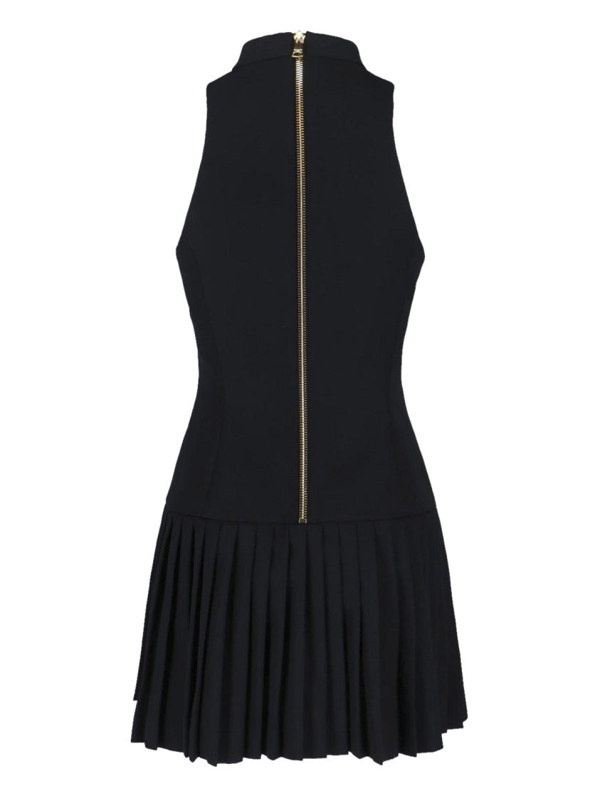 Balmain Mini Wool Dress – Black