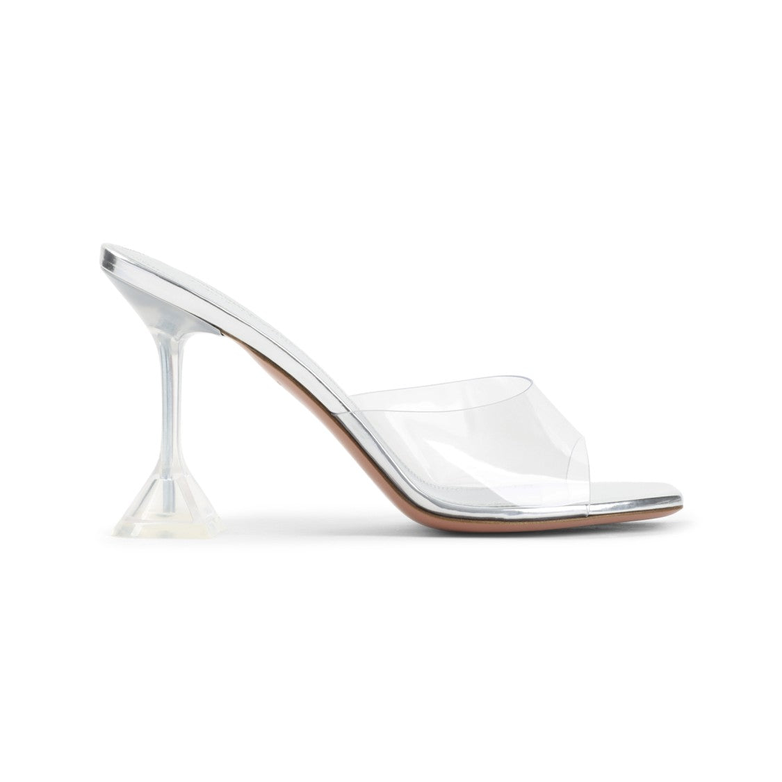 Amina Muaddi Metallic Leather Slippers