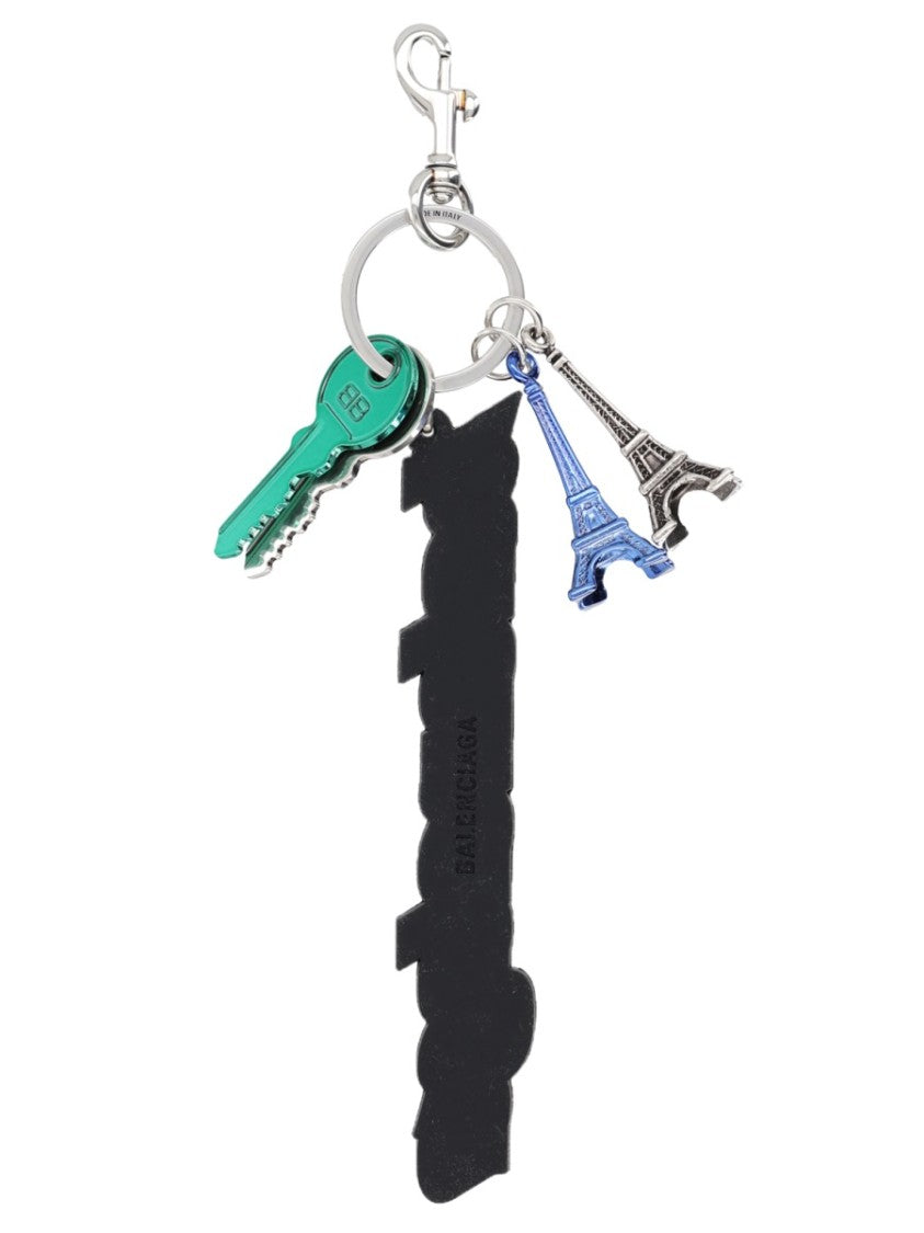Balenciaga Biker Eiffel Tower Charm Tpu Keychain