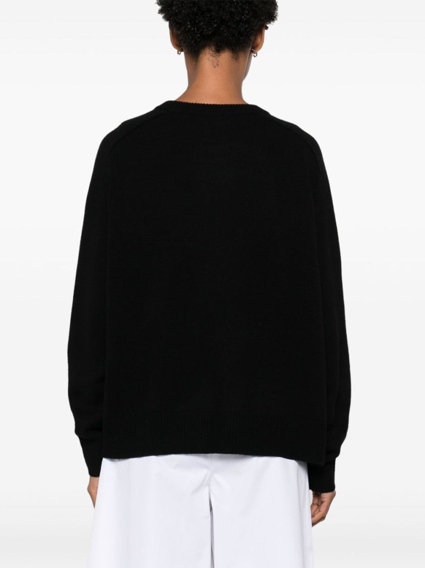 Soft Goat Cashmere Boyfriend Crewneck Sweater
