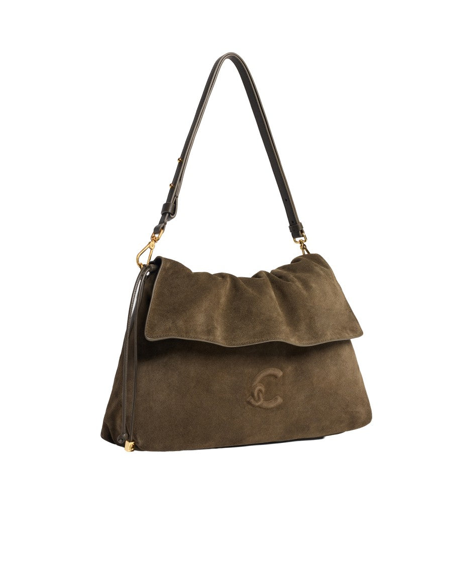 Coccinelle Lidia Suede Leather Shoulder Bag