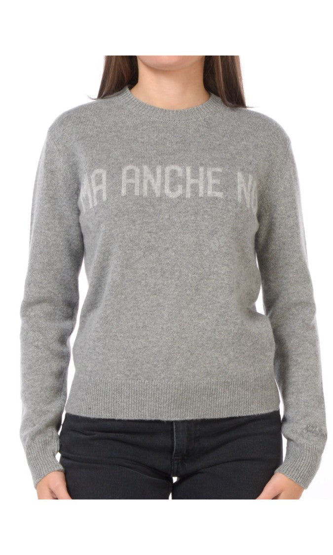 Mc2 Saint Barth Versatile Grey Knit Pullover