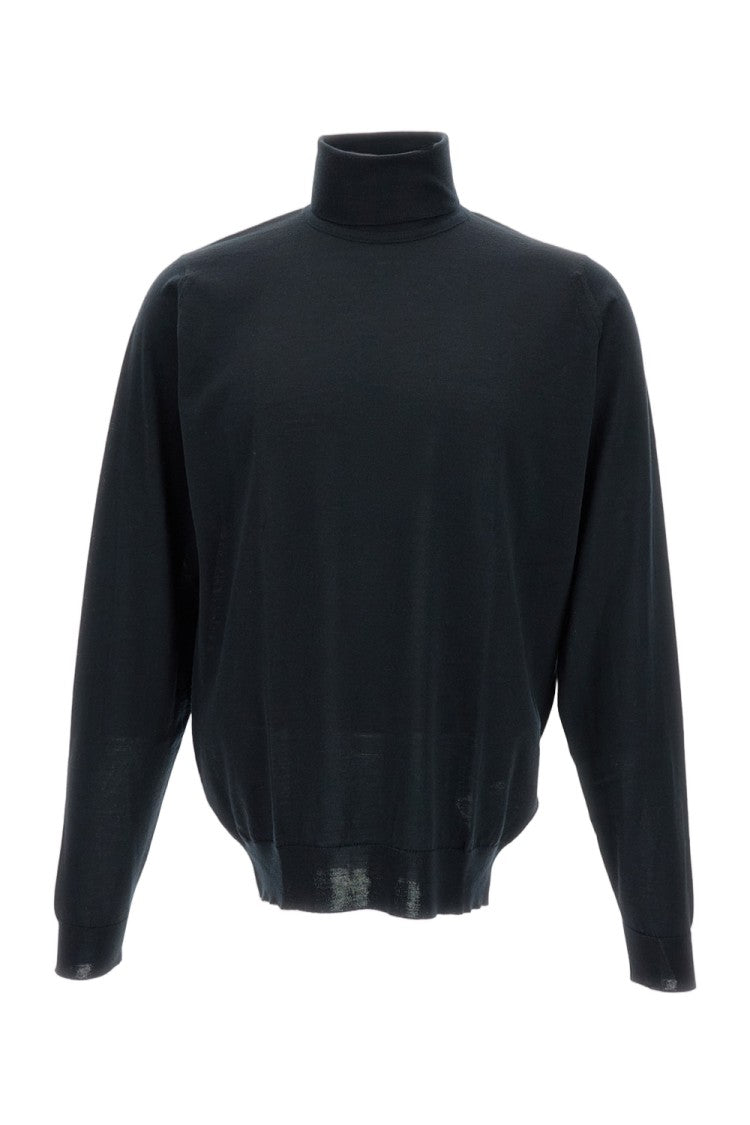John Smedley Merino Wool Long-Sleeve Turtleneck Pullover