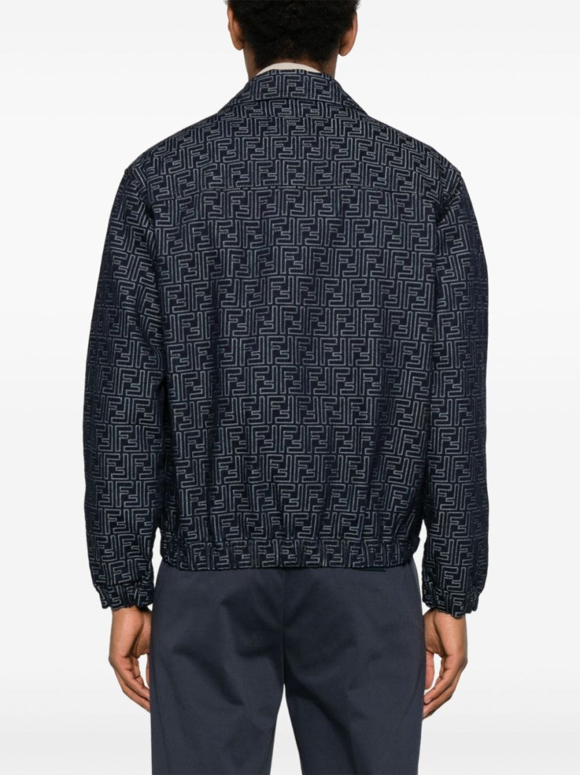 Fendi Minimalist Black Jacket With Structured Silhouette