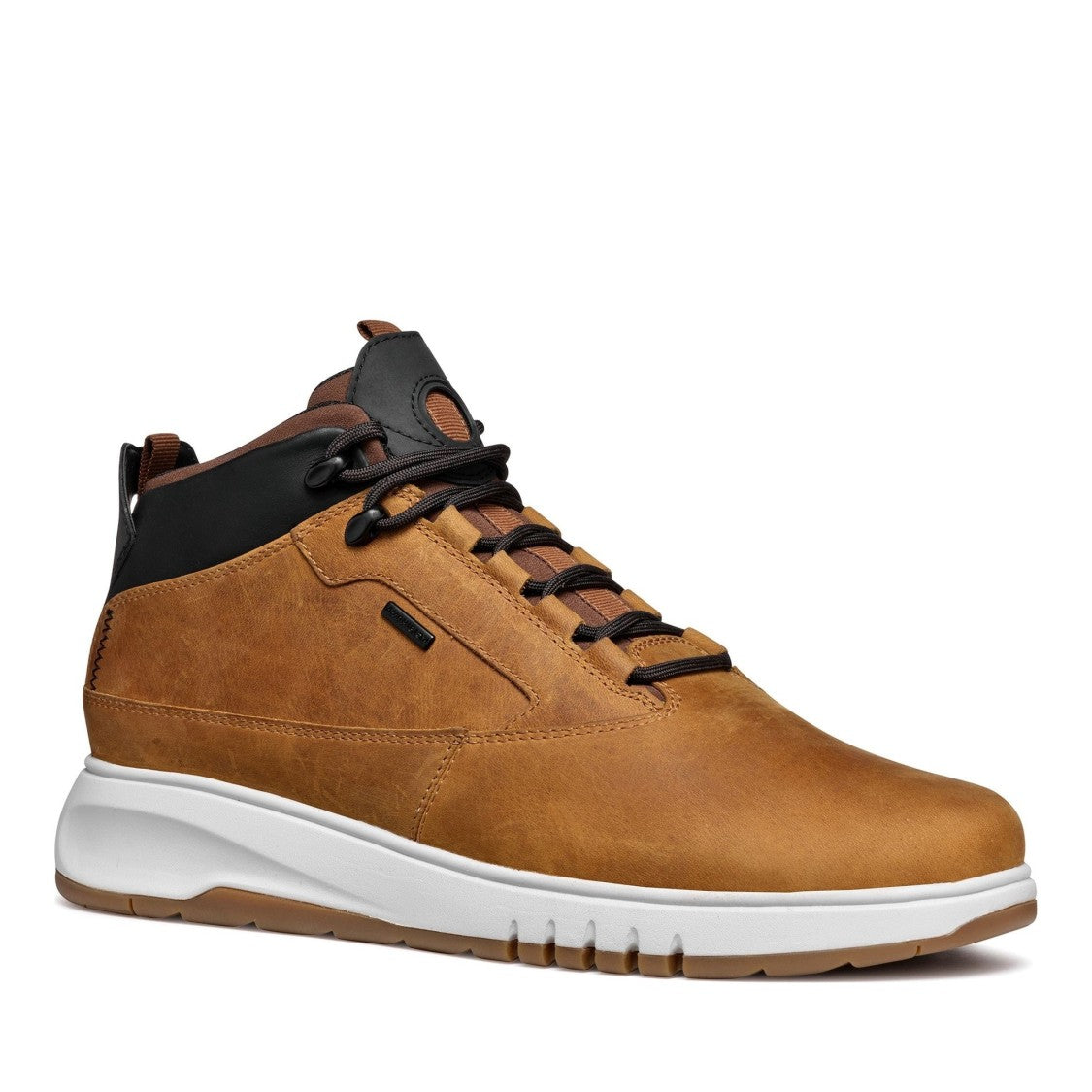 Geox Brown Aerantis Contemporary Accent Leather Boots