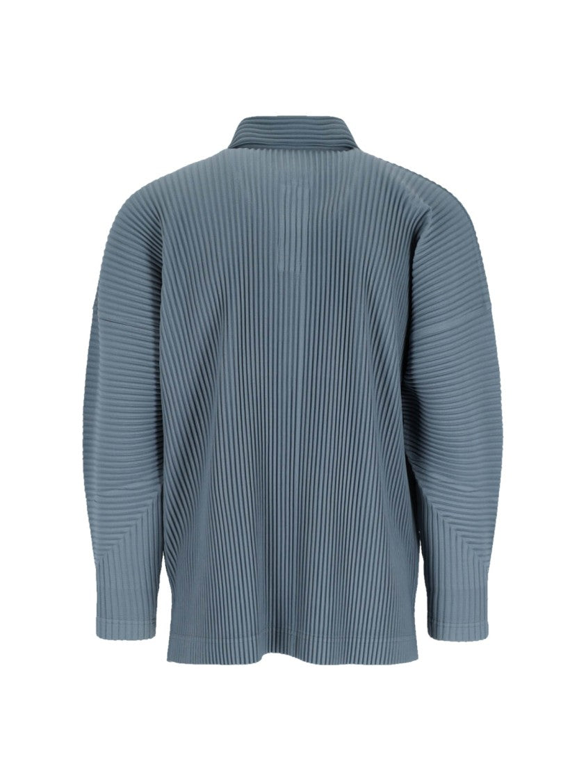 Homme Plissé Issey Miyake Pleated Polo – Blue