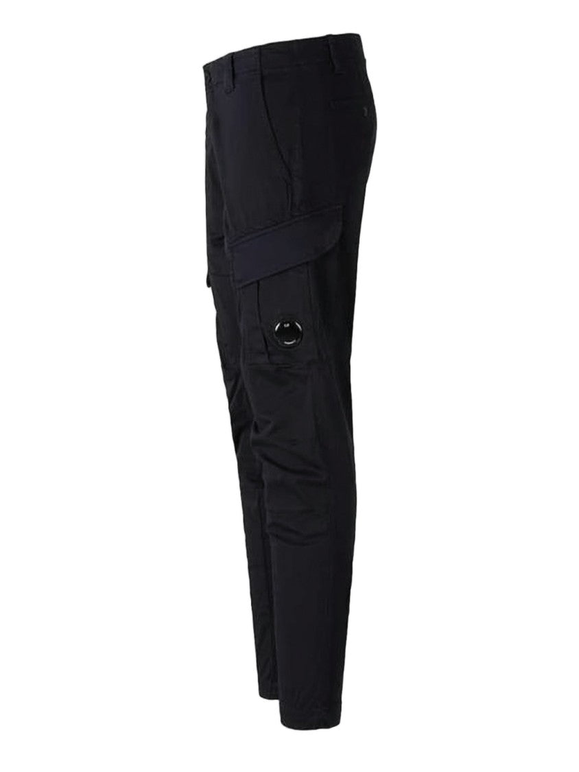 C.P. Company Sleek Tailored Straight Pants With Functional Cargo Pockets