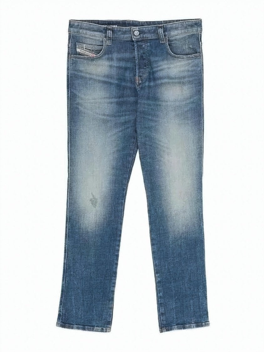 Diesel Straight-Fit Denim Pants With Faded Wash