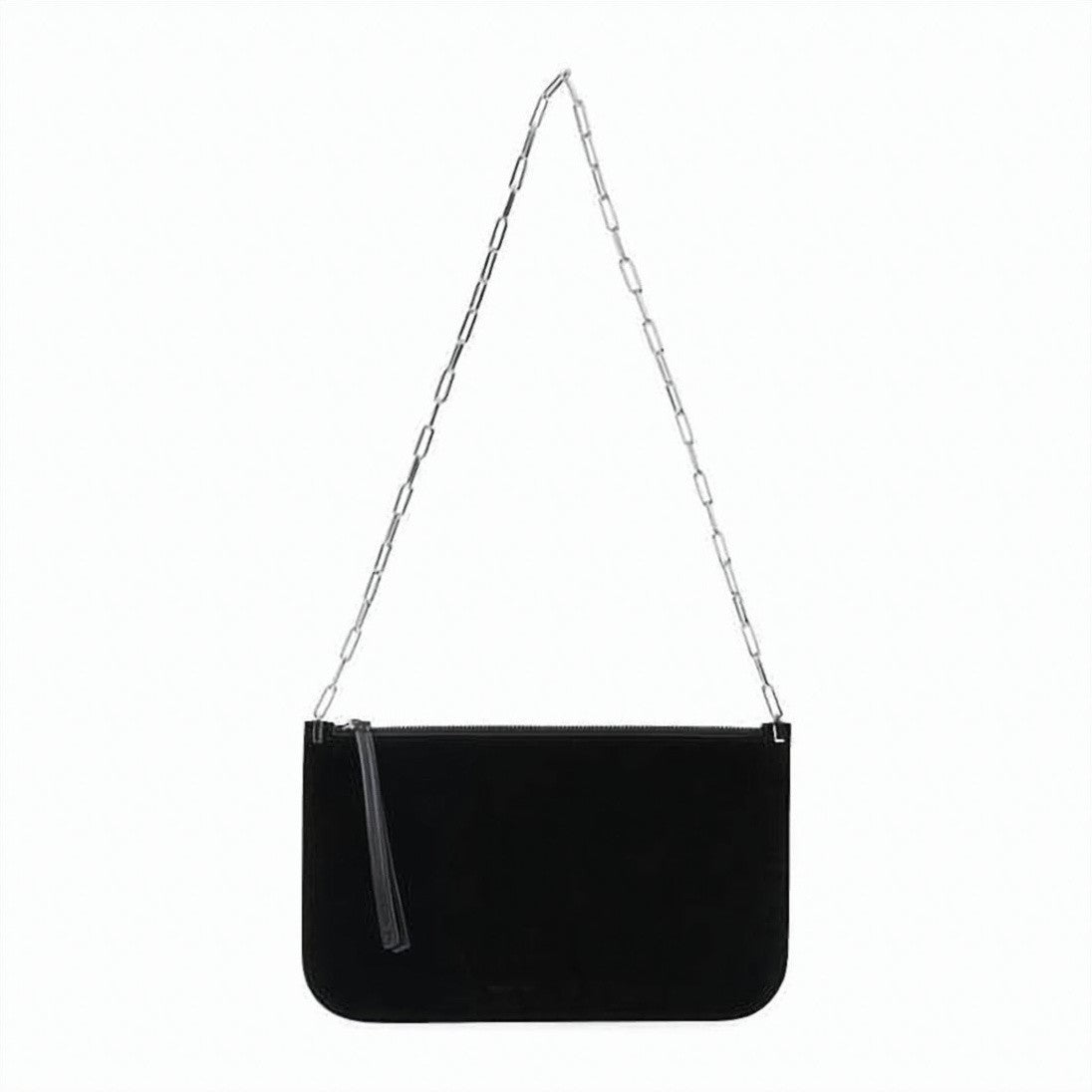 Phoebe Philo Smooth Leather Clutch With Silver-Tone Chain Strap