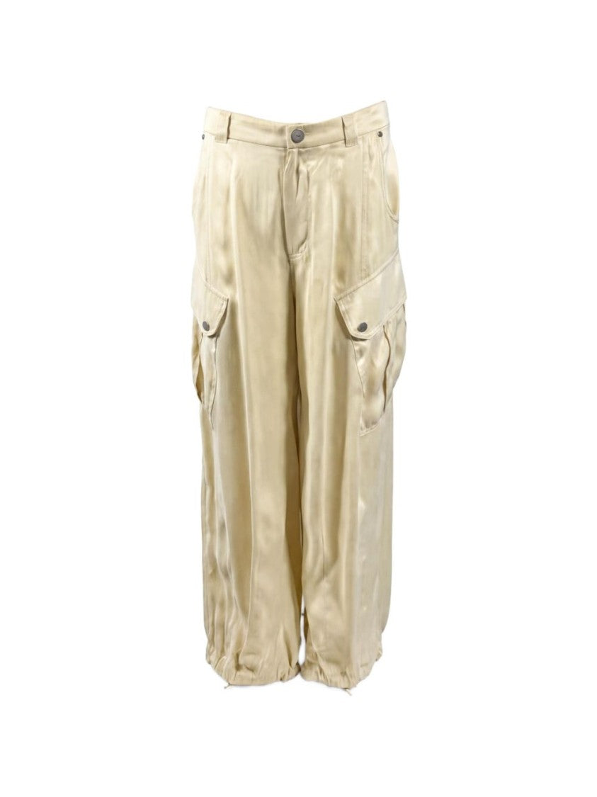 Pinko Relaxed Cropped Flap-Pocket Trousers