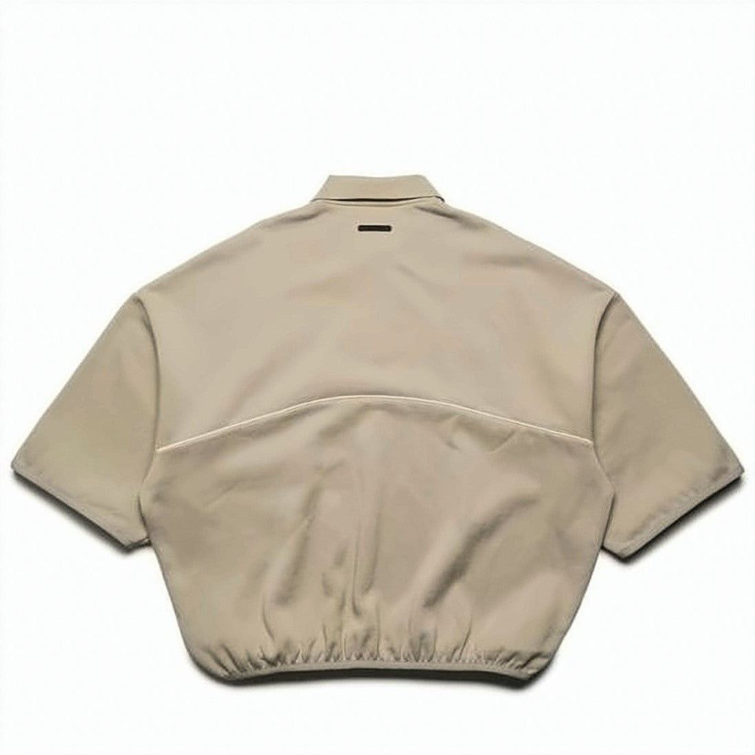 Fear Of God Boxy Cropped Polo Shirt With Wide Elastic Hem