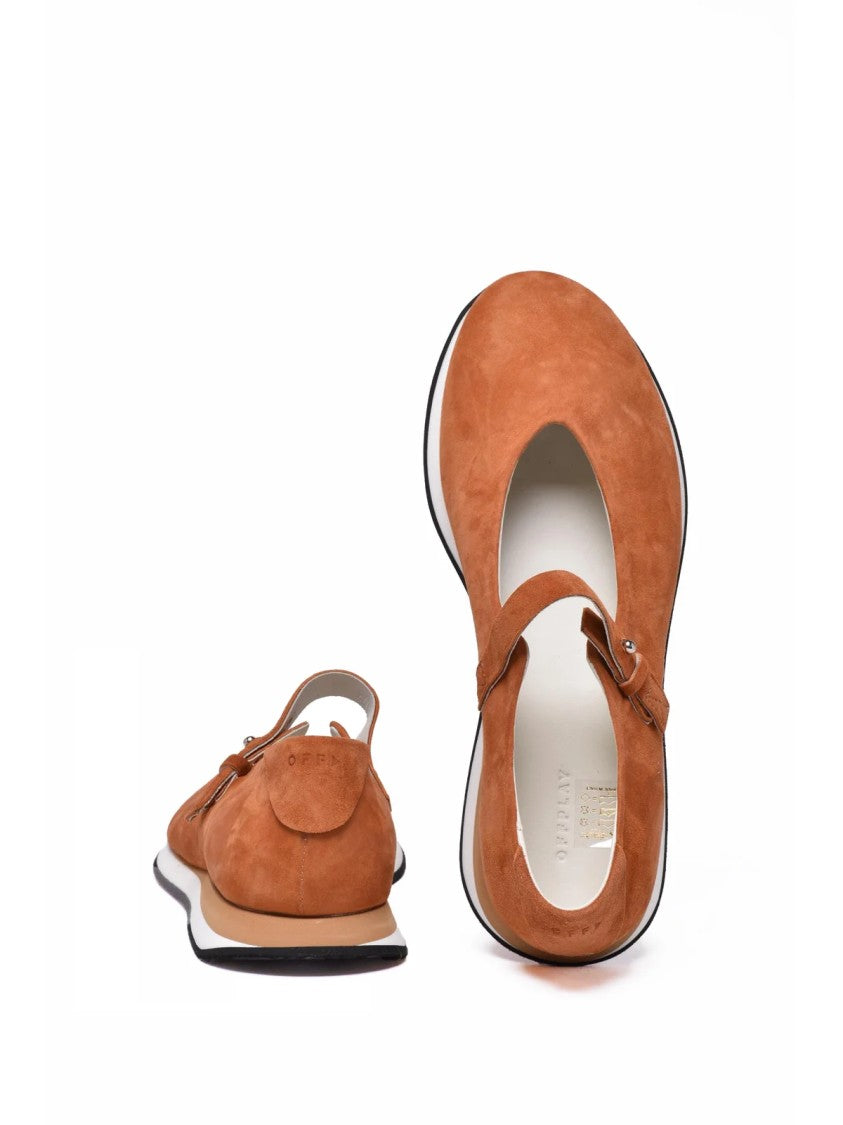 Off Play Black Orange Suede Dance Shoes