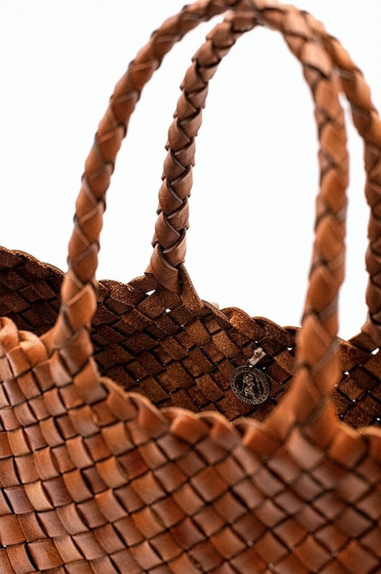 Dragon Diffusion Woven Buffalo Leather Tote Bag