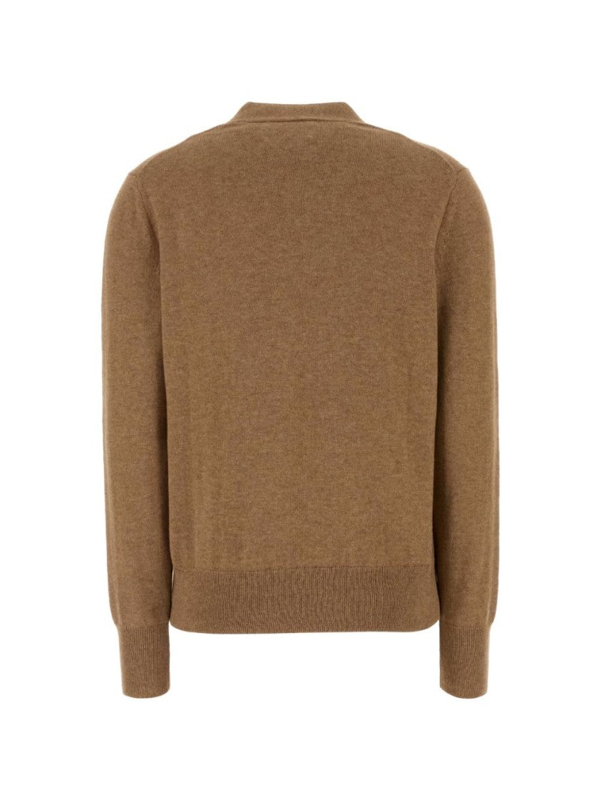 Isabel Marant V-Neck Button-Down Sweater With Ribbed Details