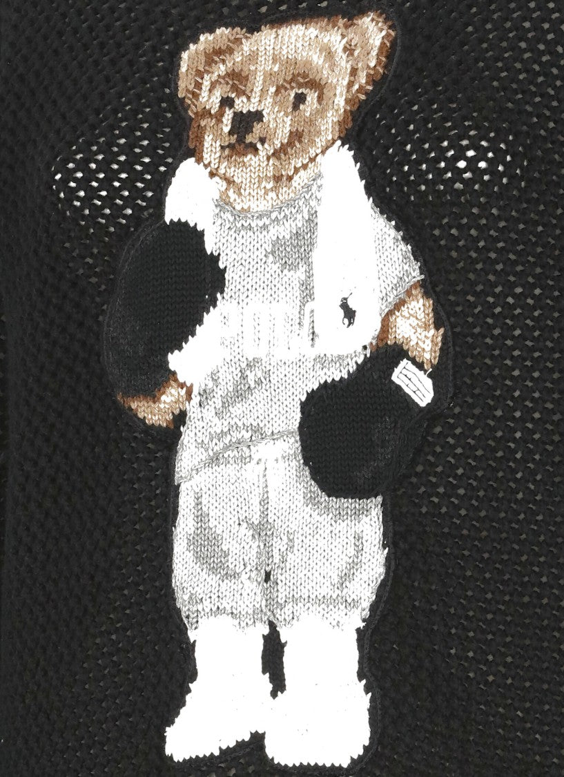Polo Ralph Lauren Teddy Bear-Embroidered Wool Sweater