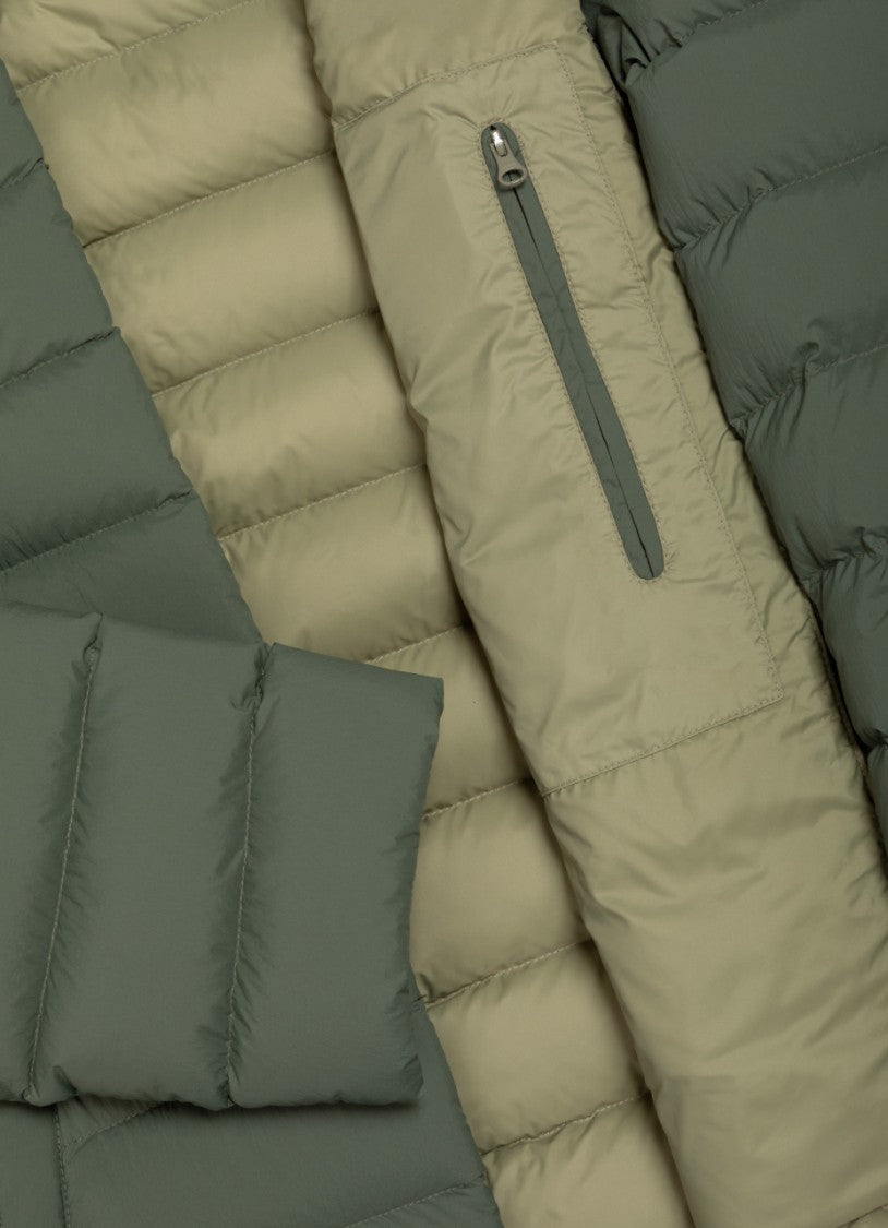 Colmar Black Eco-Friendly Snap-Button Collar Down Jacket